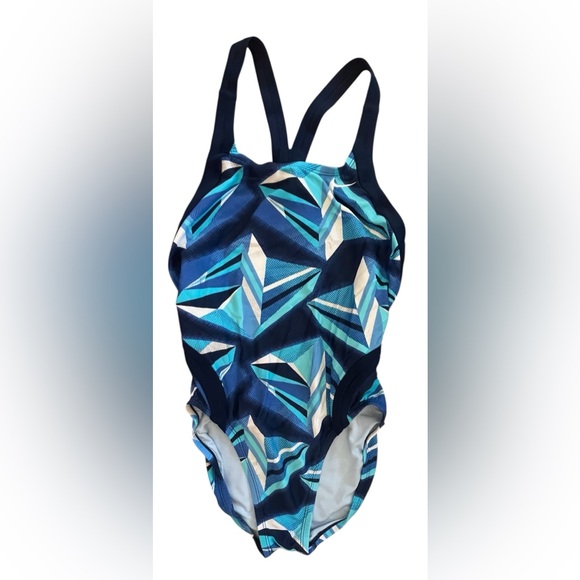Nike Other - Nike Geometric Blue Swimsuit